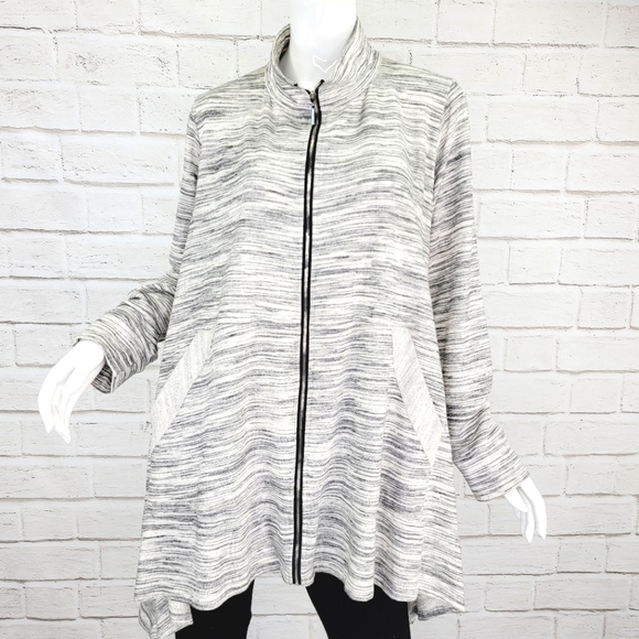 Comfy USA Zipper Front Tunic Jacket Size:XL